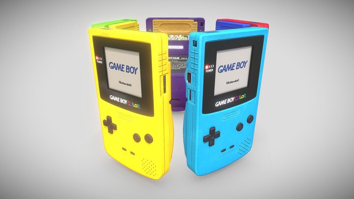 Nintendo Game Boy Color Collection 3D Model