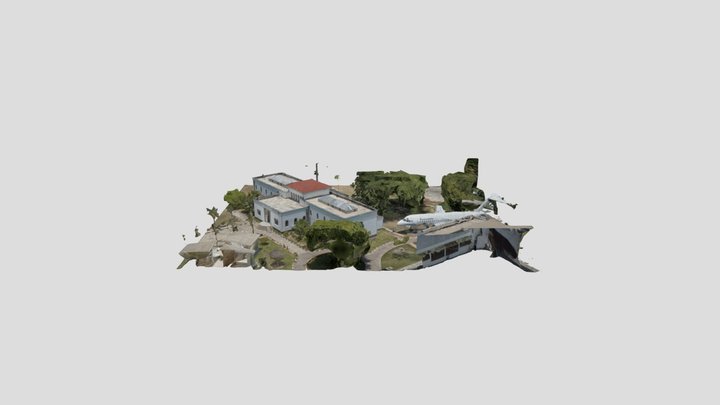 king_george_museum_aerial_1mil_12txt 3D Model