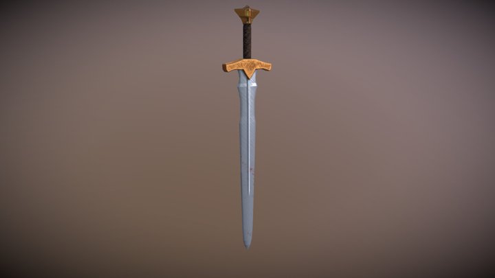 Sword Textured 3D Model