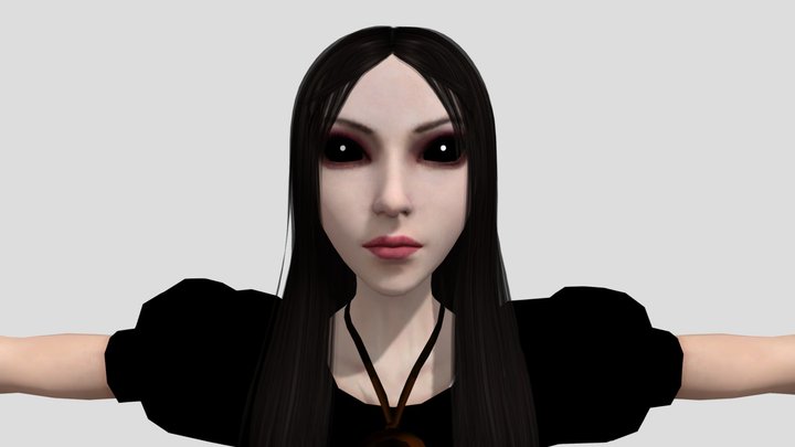 Ray_Mei_Zhang_with_bones 3D Model