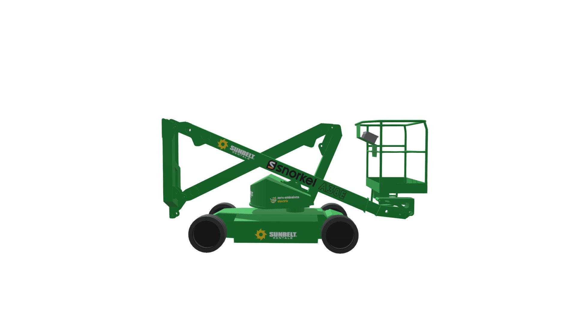 Articulating Boom Lift A38E 3D model by bimstore (Revitspace