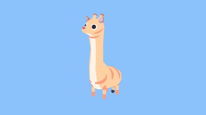 Toto the Giraffe 3D Model