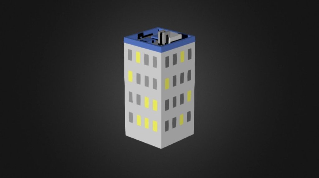 Isometric building (low poly)