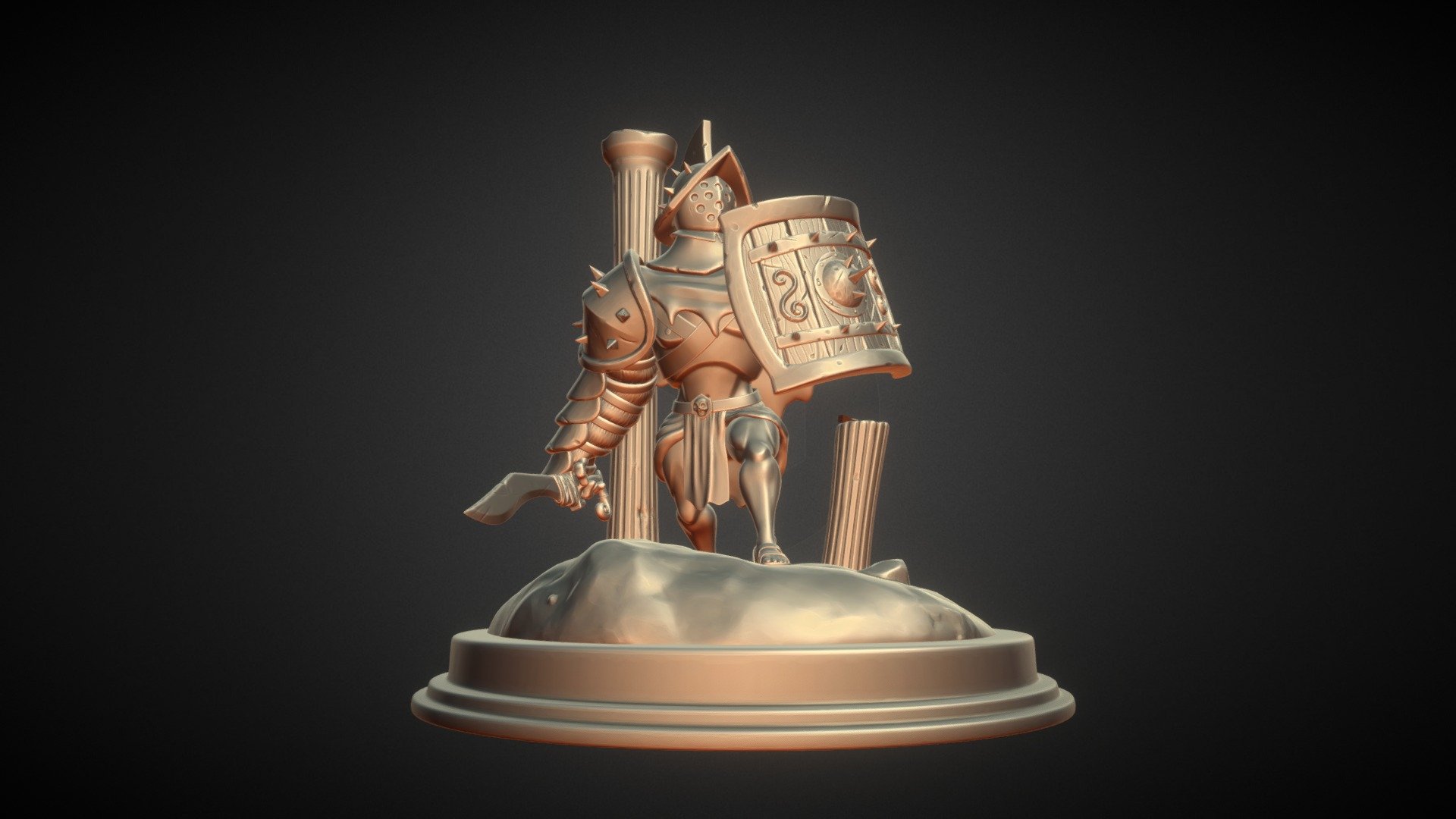 Murmillo | High poly sculpting | First character