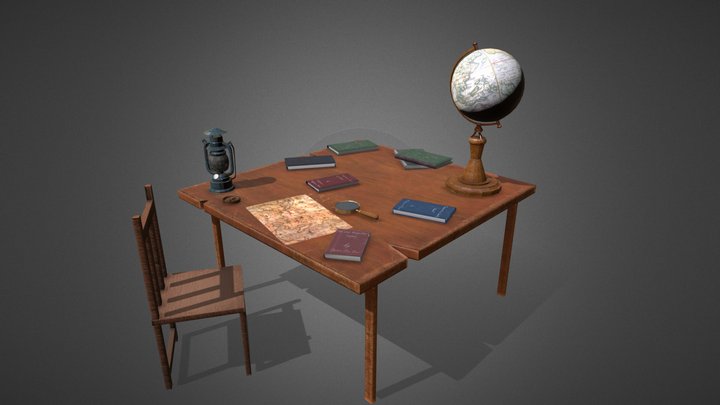 Wooden Table / Treasure-hunter Table