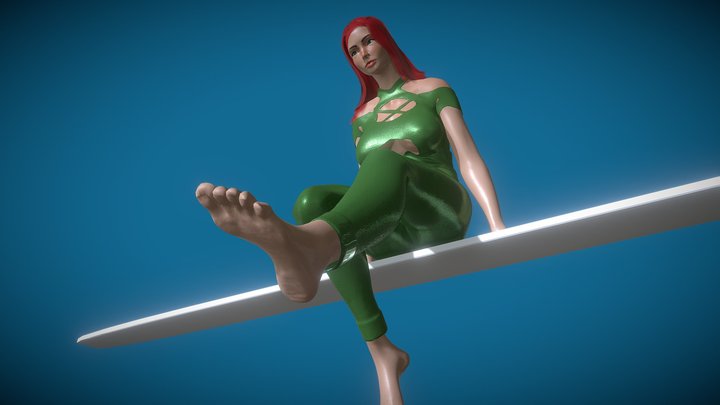 Yahora  - Sexy Girl - Animated 3D Model
