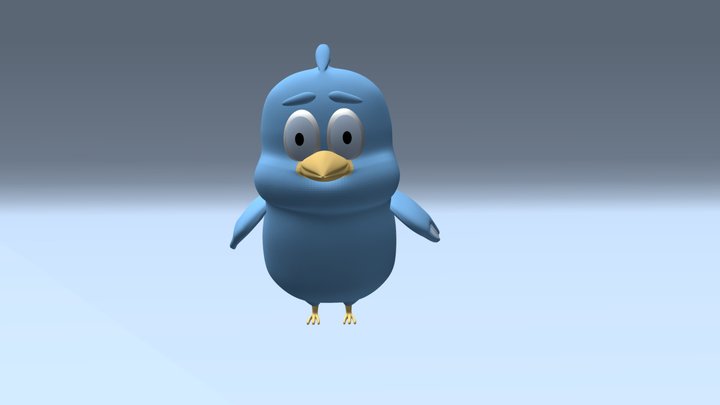 Bird Cartoon 3D Model