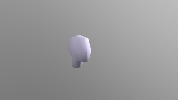 PS1 Style Head 3D Model