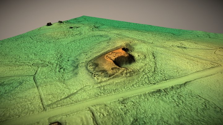 Spitrėnų piliakalnis (Lithuania) – Gratis 3D-model STL
