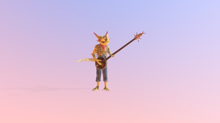 Banjo Slinging Roy Thorntail 3D Model