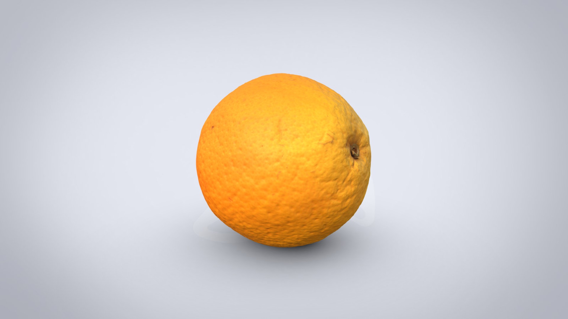 3D model Orange - This is a 3D model of the Orange. The 3D model is about an orange on a white background.