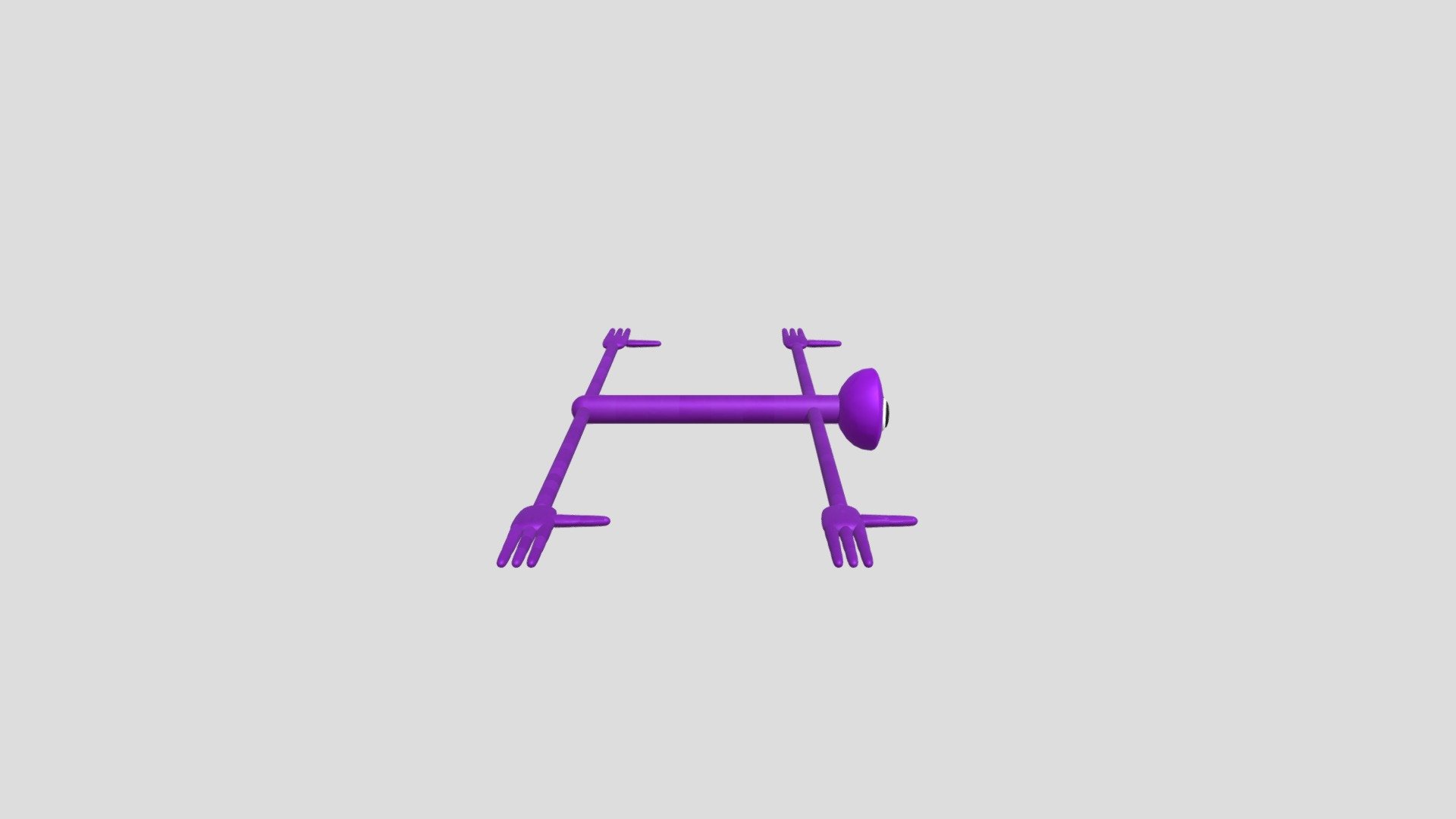 Purple [Rainbow friend] - Download Free 3D model by