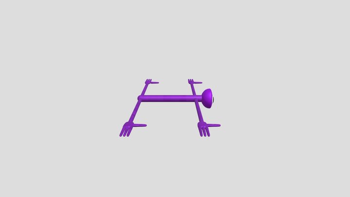 Rainbow friends: Purple 3D Model