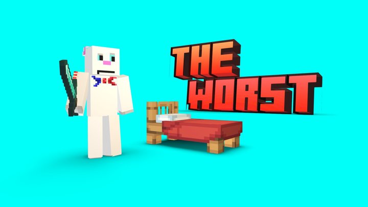 the worst textrue packs for bedwars thumbnail 3D Model