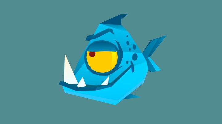 Fish low-poly 3D Model