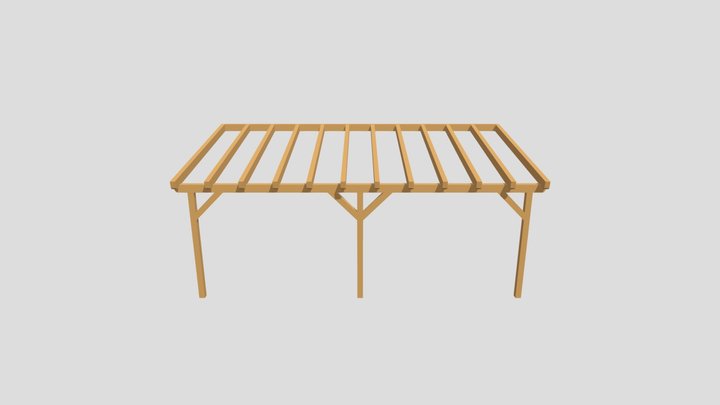 Wand- Pergola 11 3D Model