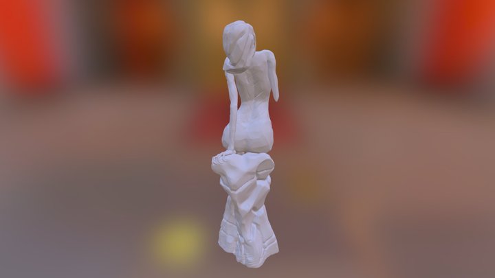 Worn marble sculpture WIP 3D Model