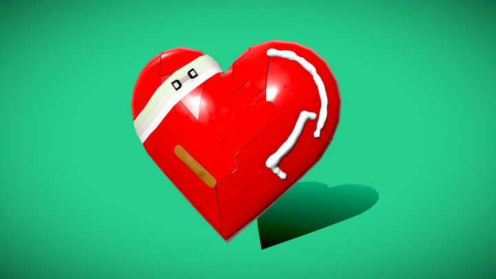 A Broken Heart Repaired 3D Model
