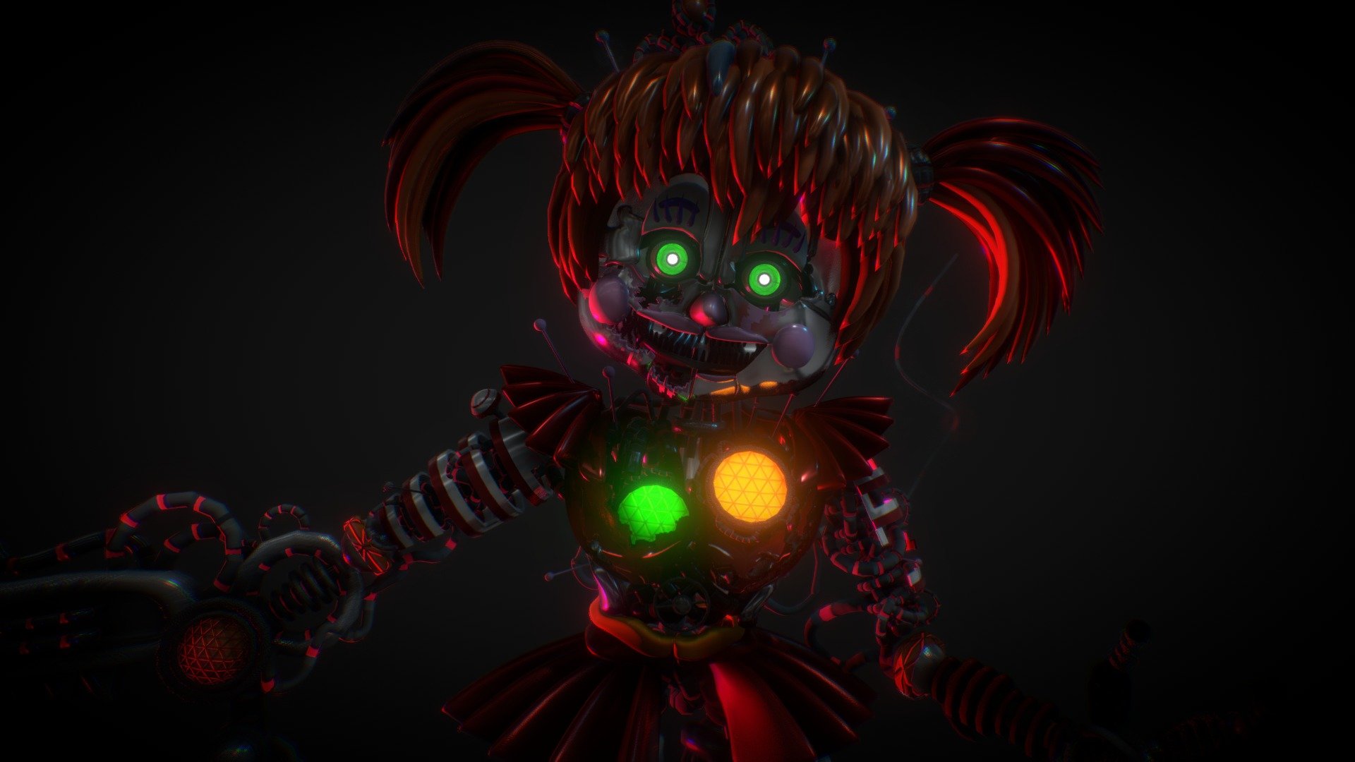 Fnaf 6 scrap baby, fnaf 6, scrap baby, HD phone wallpaper