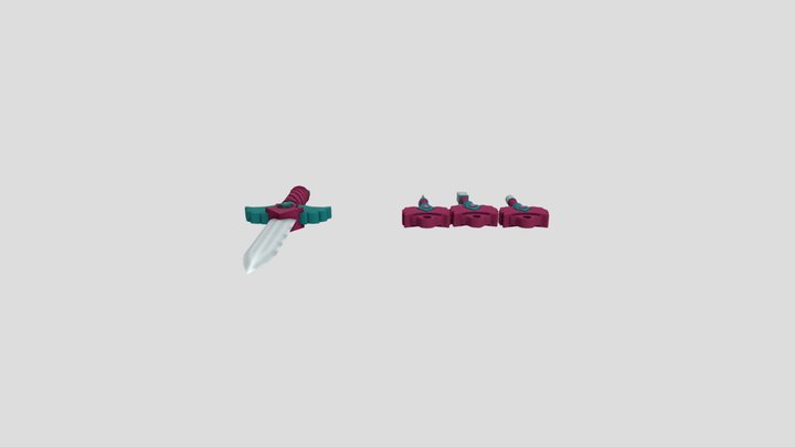 Squid Game Season 3 - Keys And Knifes Assets 3D Model