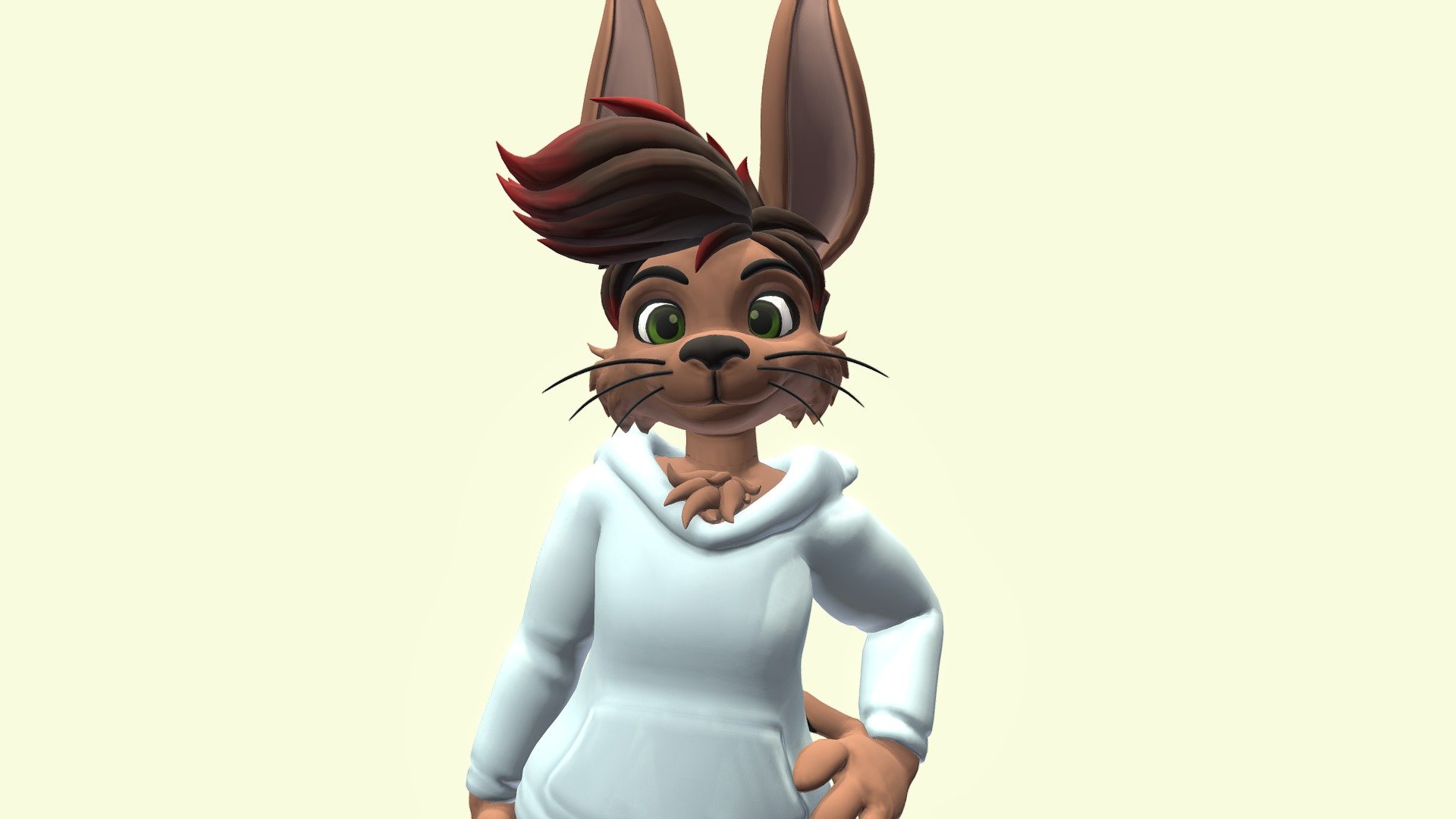 bunny furry model 3d blender download