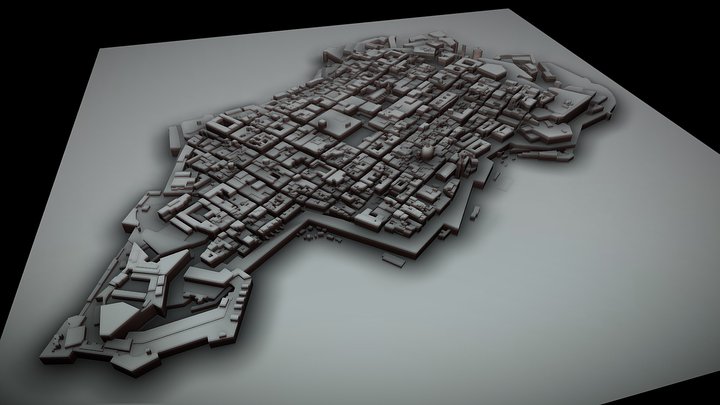 Valleta City Malta 3D Model