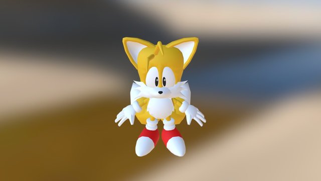 Sonic X-Treme Tails 3D Model