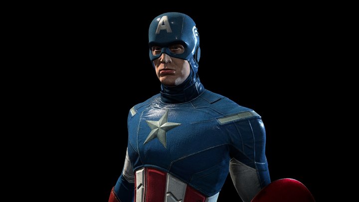 captain america 3D Model