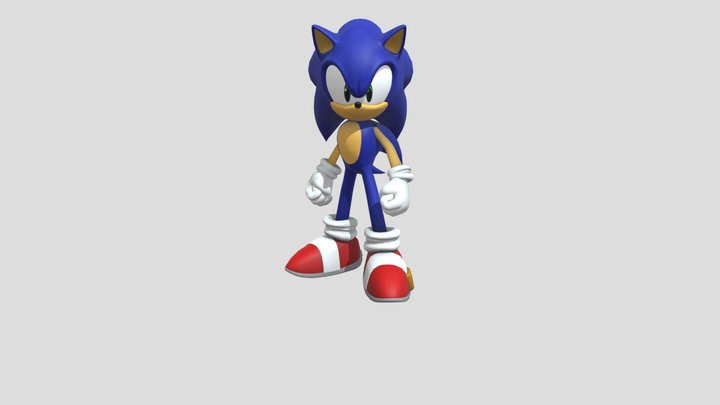 Sonic speed model 3D Model