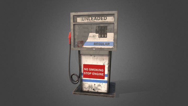 Gas Pump - PBR GameReady 3D Model