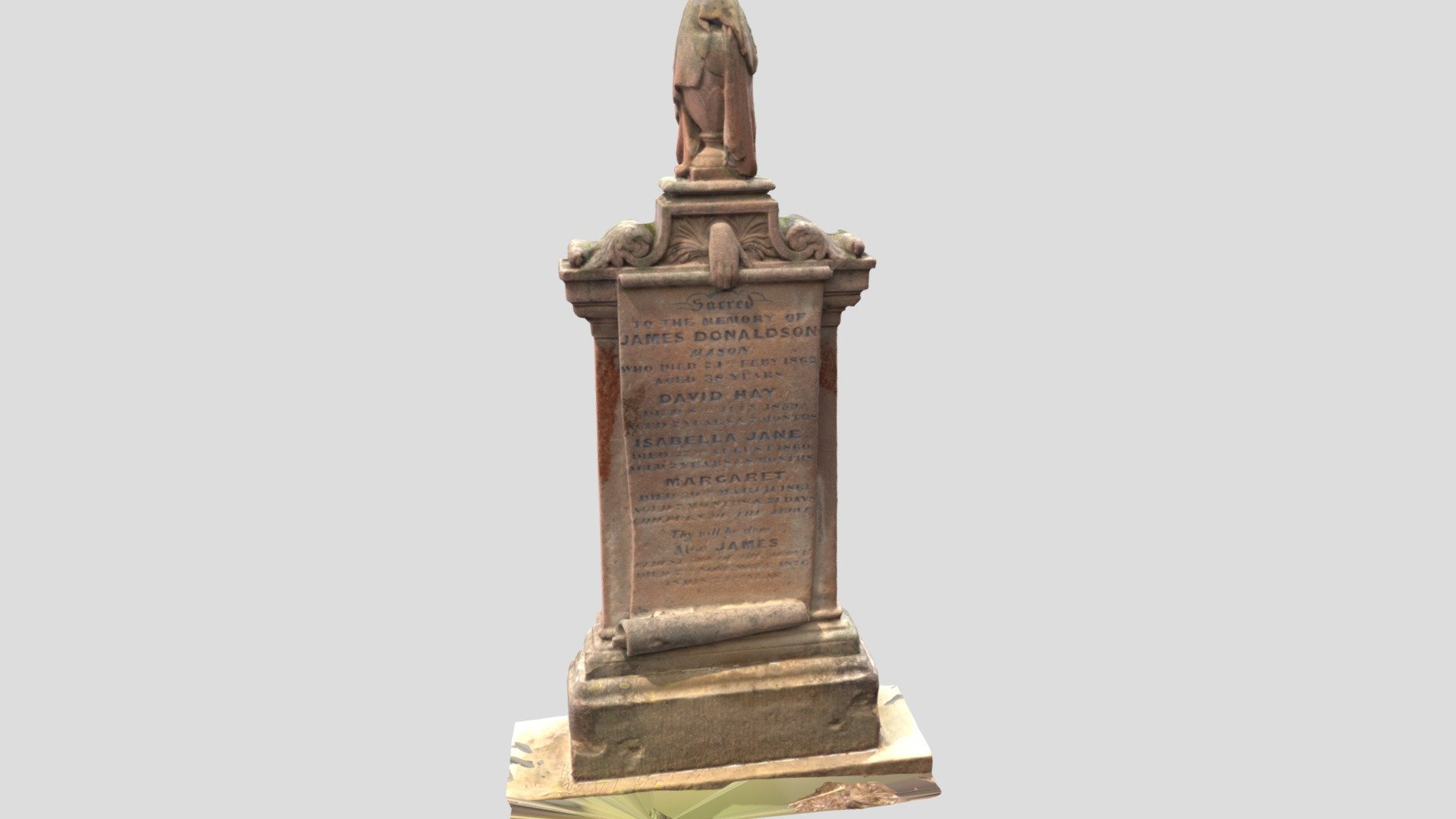 Carved headstone - Rookwood Cemetery  Sydney.