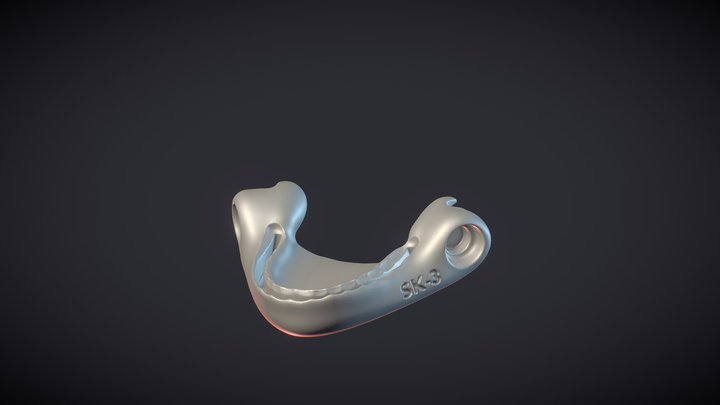 Cyberdoll Skull Jaw Part SK3 3D Model