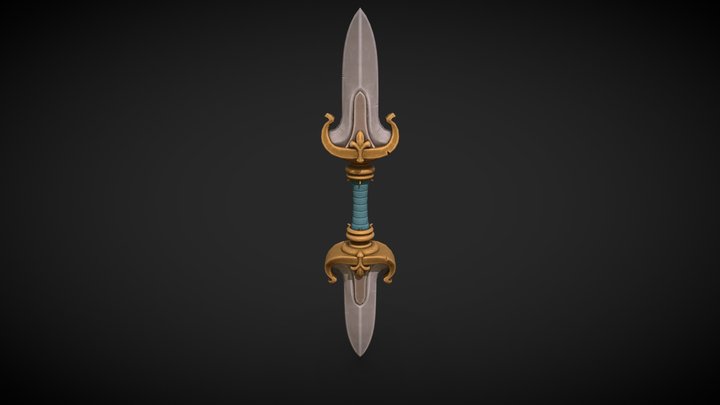 Stylized Spear 4 3D Model