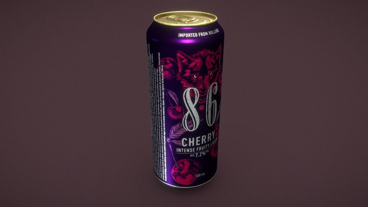 Can 8.6 Cherry 3D Model