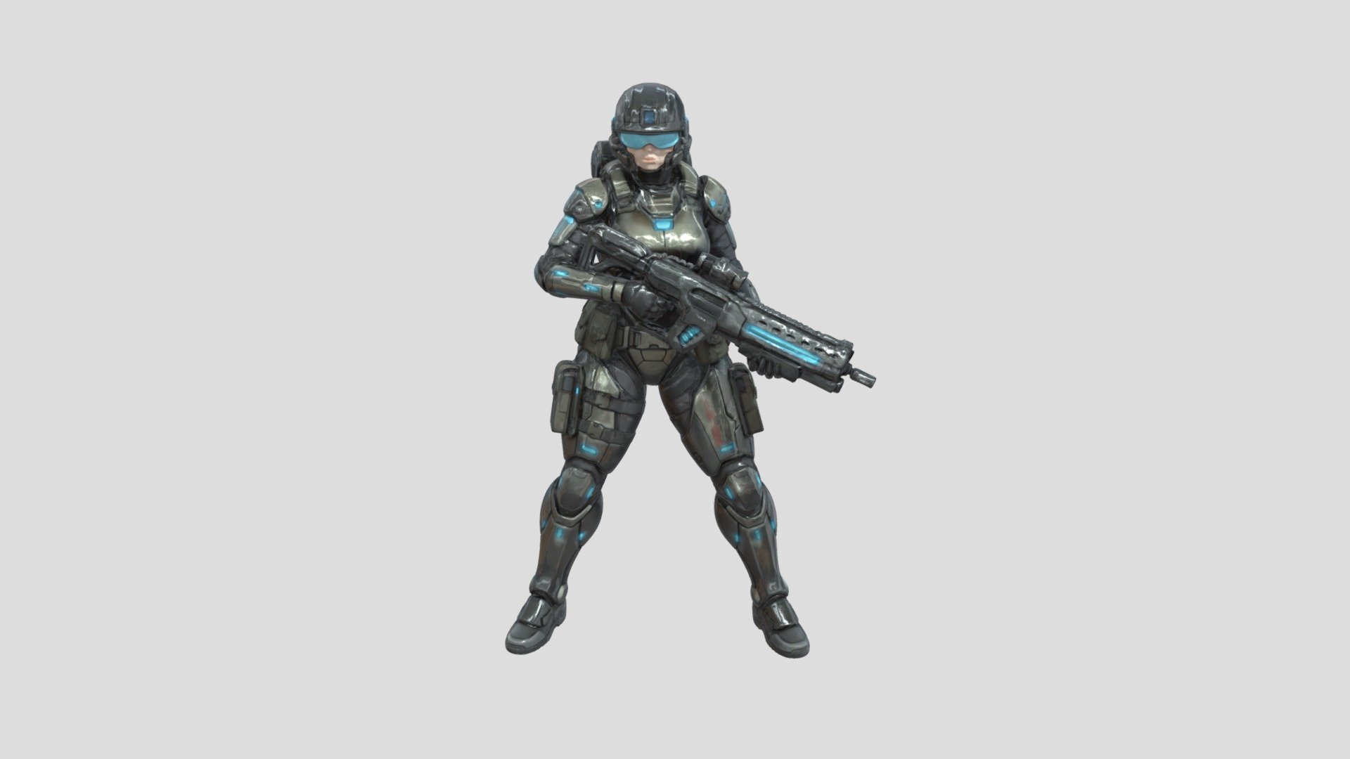 Neon Sentinel - 3D model by ktgamer117 [1e8c9b4] - Sketchfab
