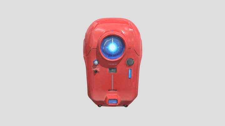 Futuristic Oxygen BackPack 3D Model