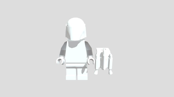 Lego Mandalorian base 3D Model