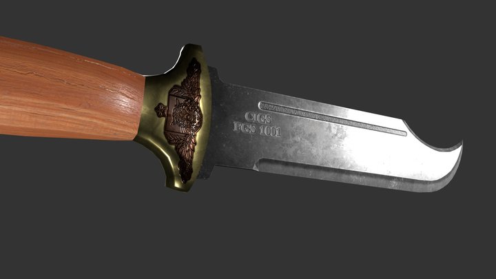 Brazilian Army Jungle Machete 3D Model