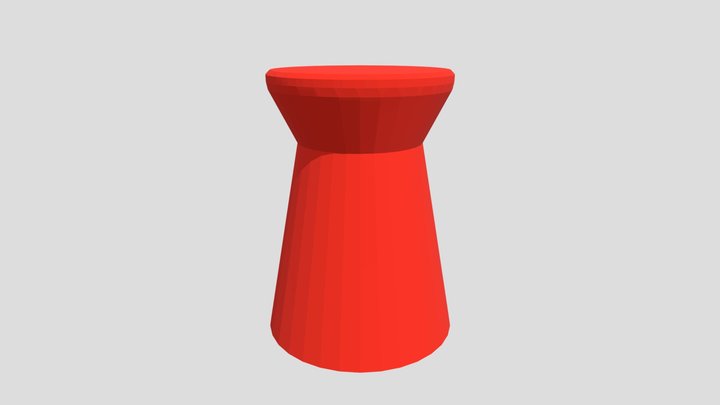 Stool (Red) – Modello 3D gratuito STL