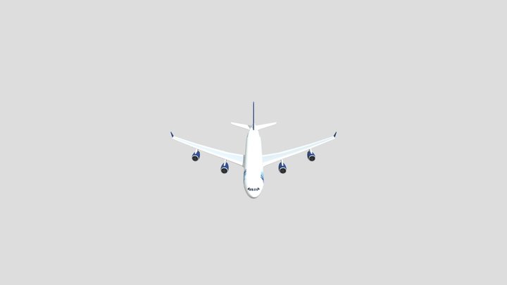 A340-300 plane 3D Model