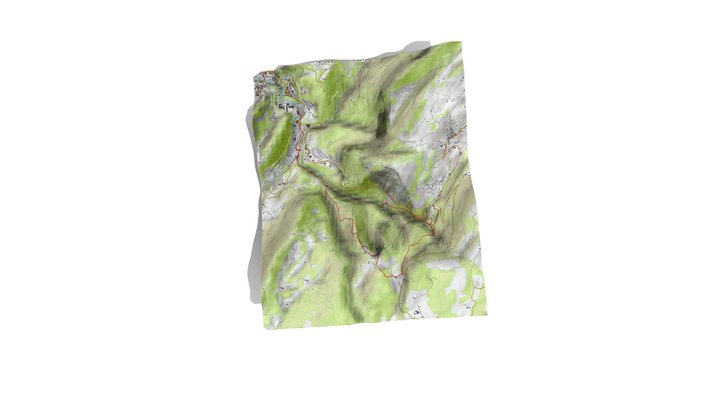 Boucle de Roche Blanche 3D Model