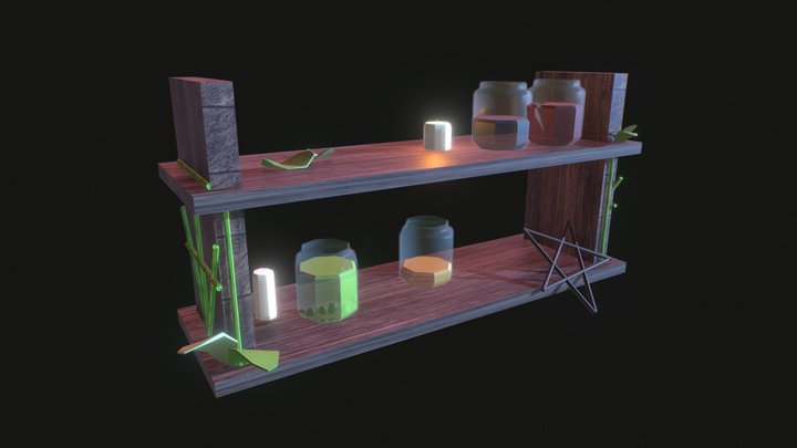 Witchy shelf 3D Model