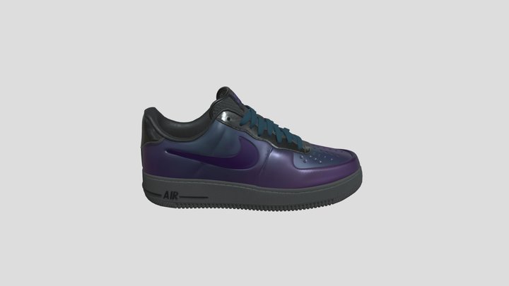 Nike Air Force 1 ONE LV8 Utility yellow 3D model