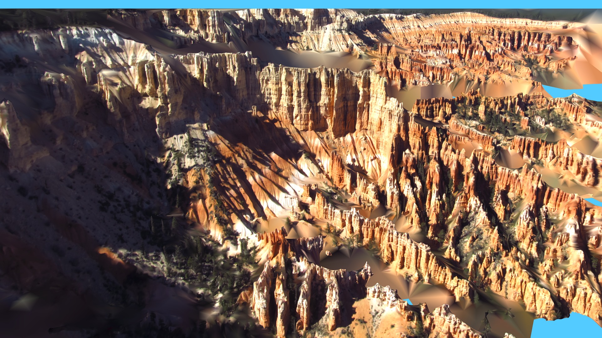 3D model Bryce - This is a 3D model of the Bryce. The 3D model is about a large canyon with many trees.