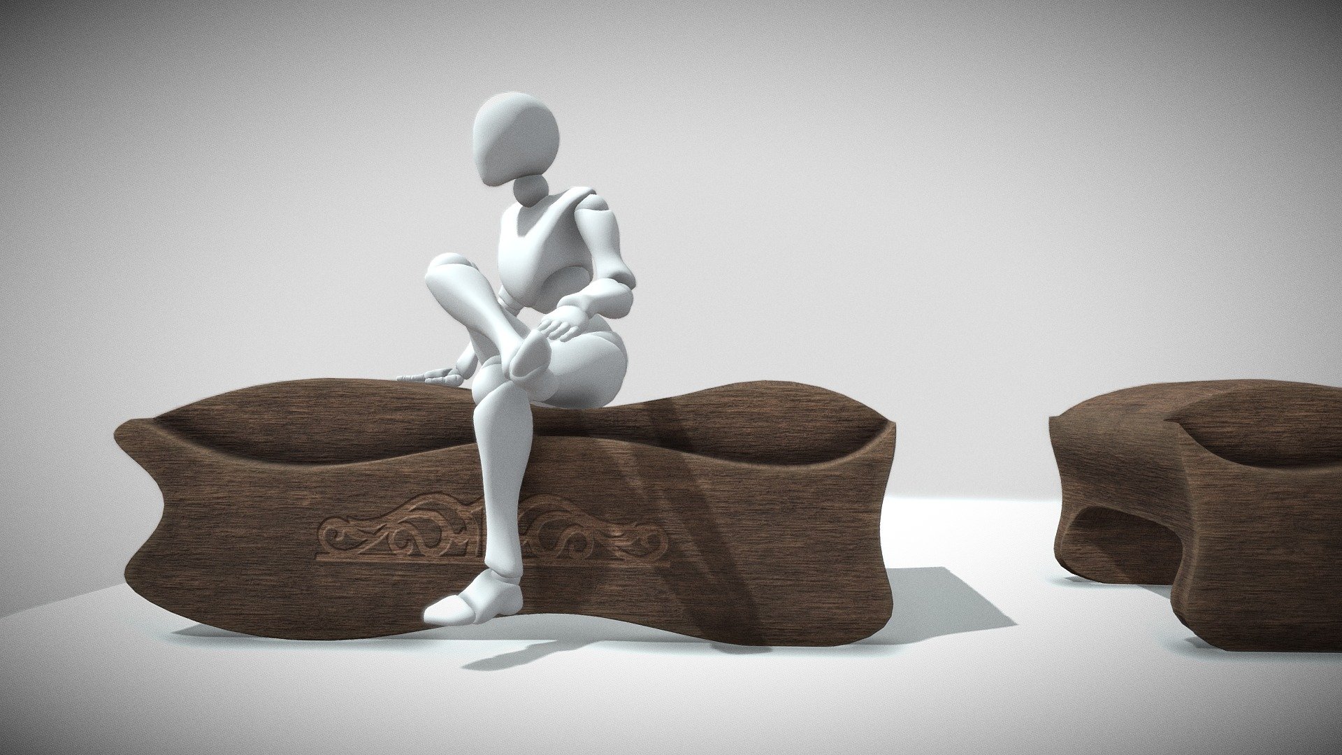 Wooden Couch