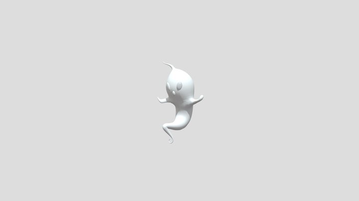 Ghost Statue 3D Model