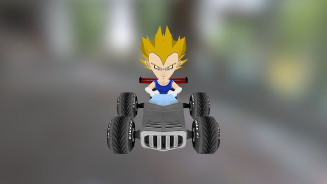vegeta kart game 3D Model