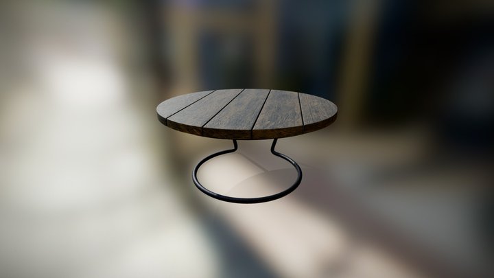 Rustic Coffee Table 3D Model
