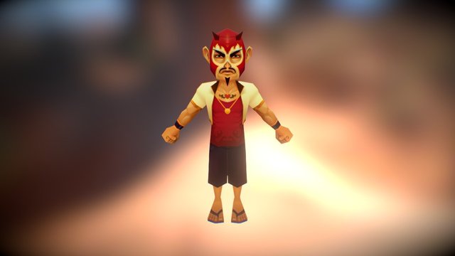 Luchador 3D Model
