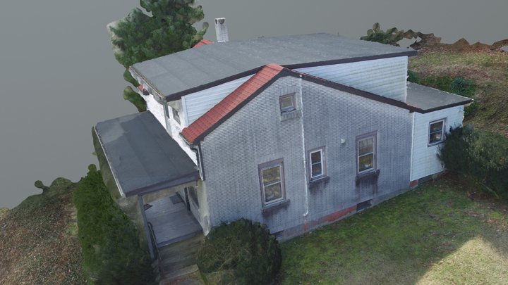 House Aerial  Pix4d Photos All Sides 3D Model